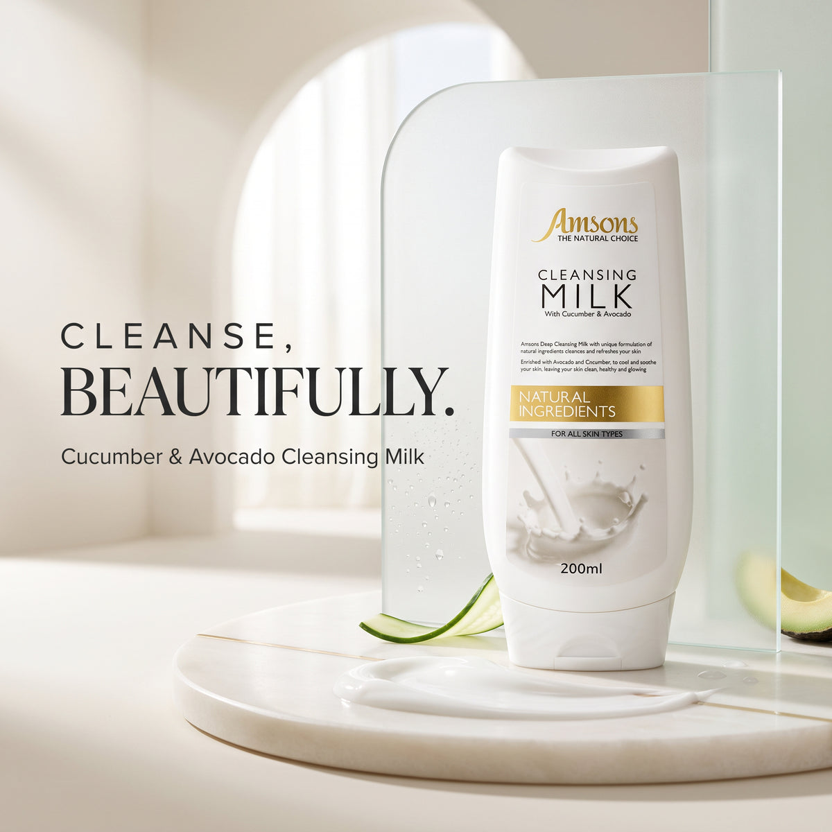 Cleansing Milk with Cucumber & Avocado 200ml