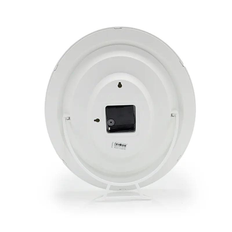 Oval White & Silver Allah Clock (1819) 37 Cm X 32 Cm