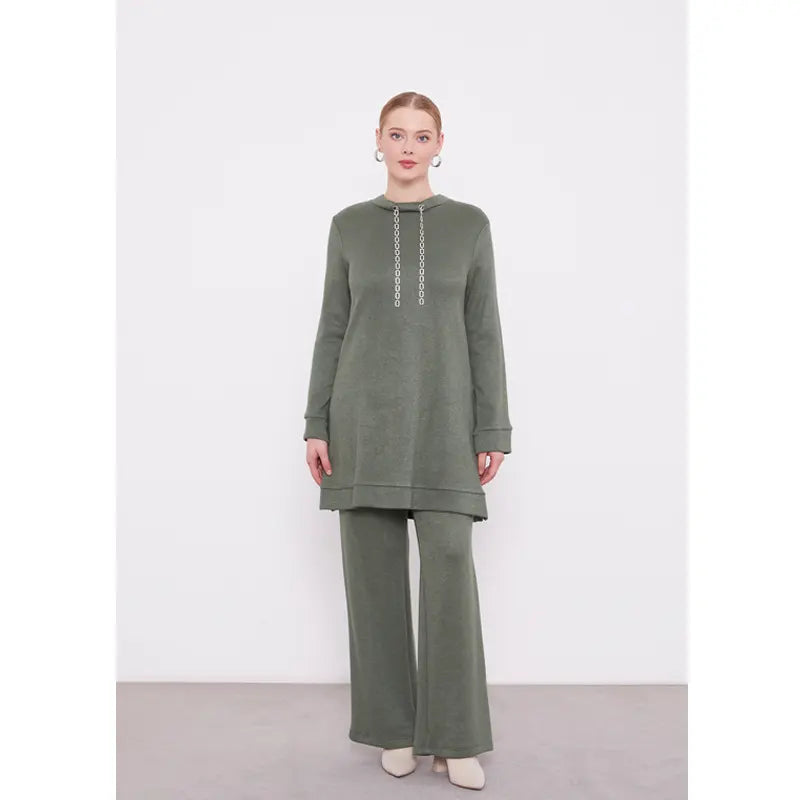 Green Cashmere Co-Ord Set