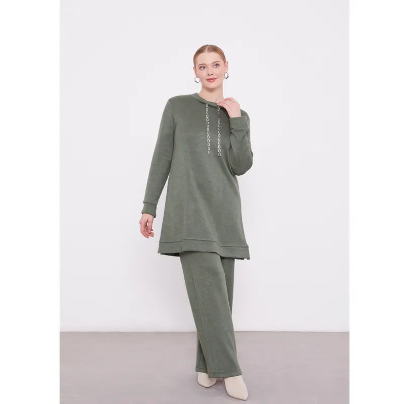 Green Cashmere Co-Ord Set
