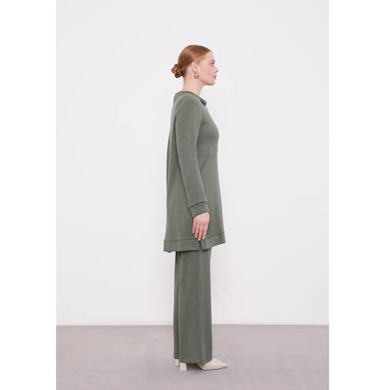 Green Cashmere Co-Ord Set