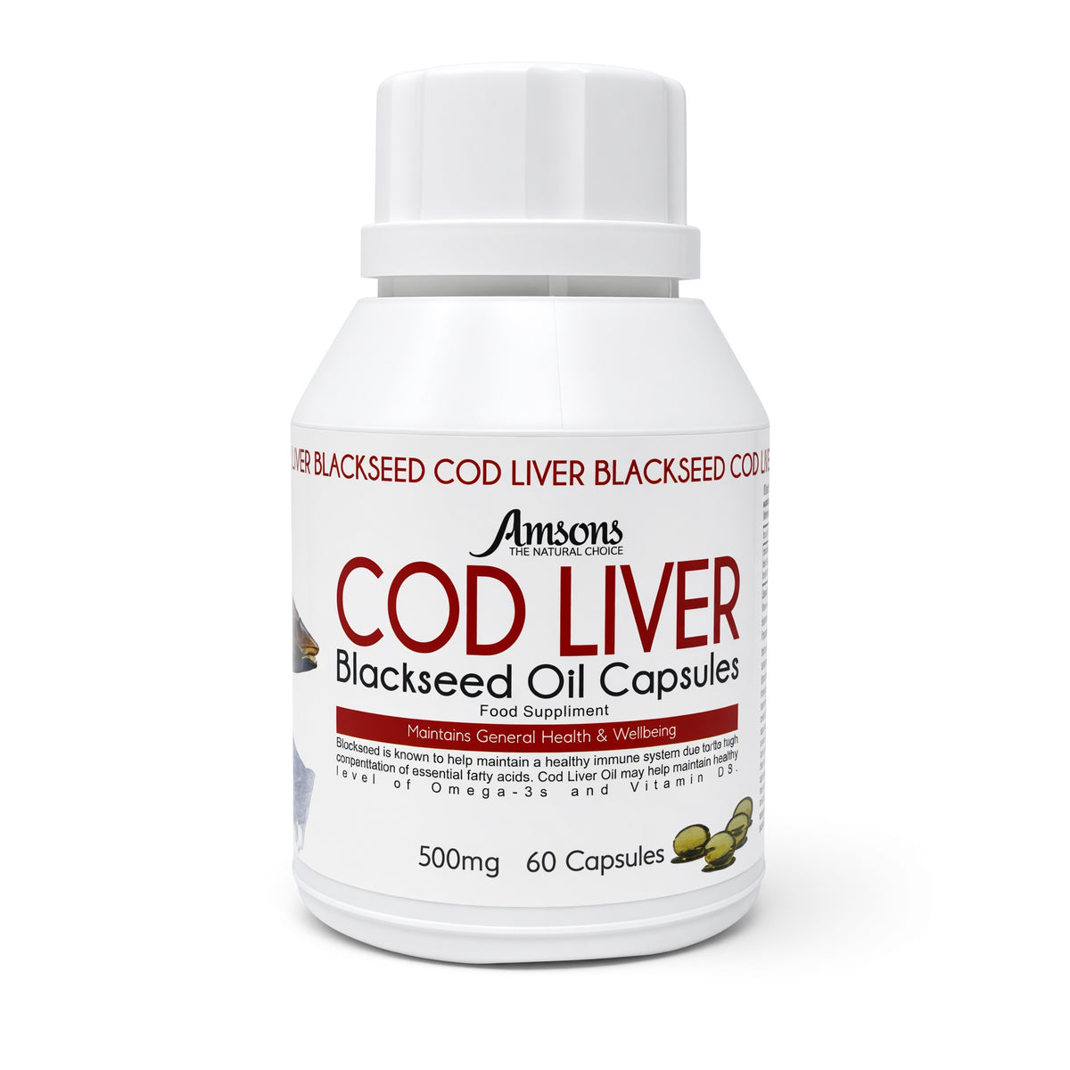 Cod Liver Blackseed Oil Capsules 60 Tablets