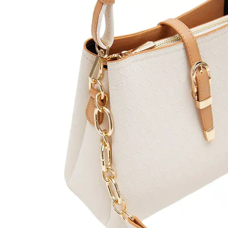 Women's Cream Elegant Hand Bag 930033