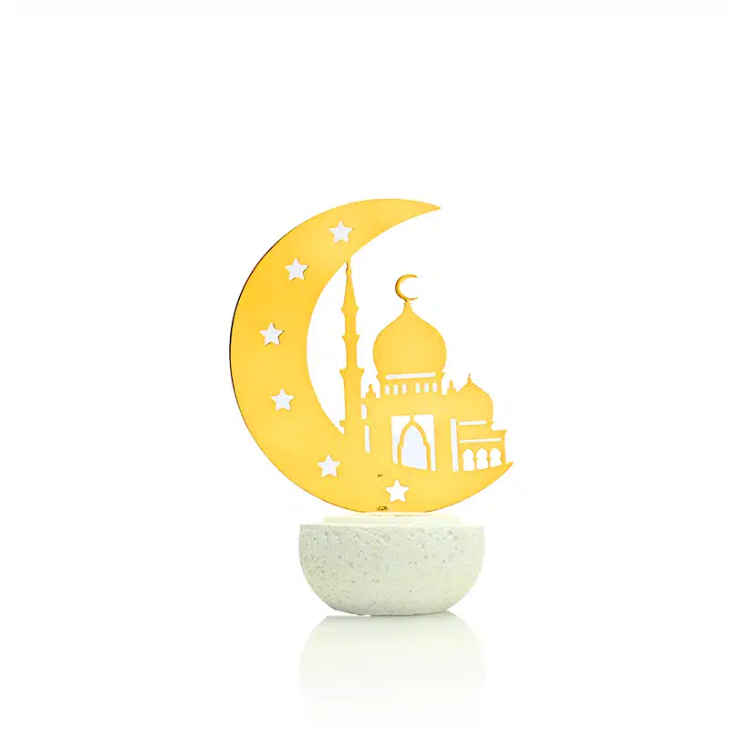 Gold Crescent With Masjid Bakhoor Burner AM50157