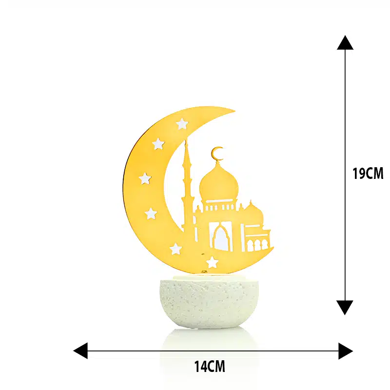 Gold Crescent With Masjid Bakhoor Burner AM50157