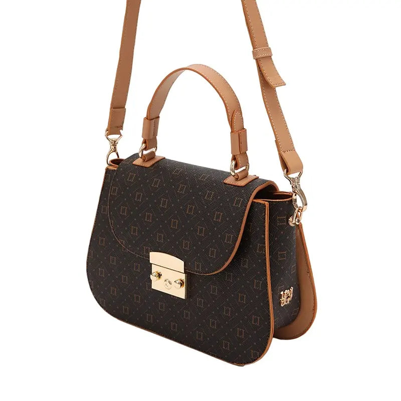 Women's Dark Brown Top Handle Designer Hand Bag Ref 930006