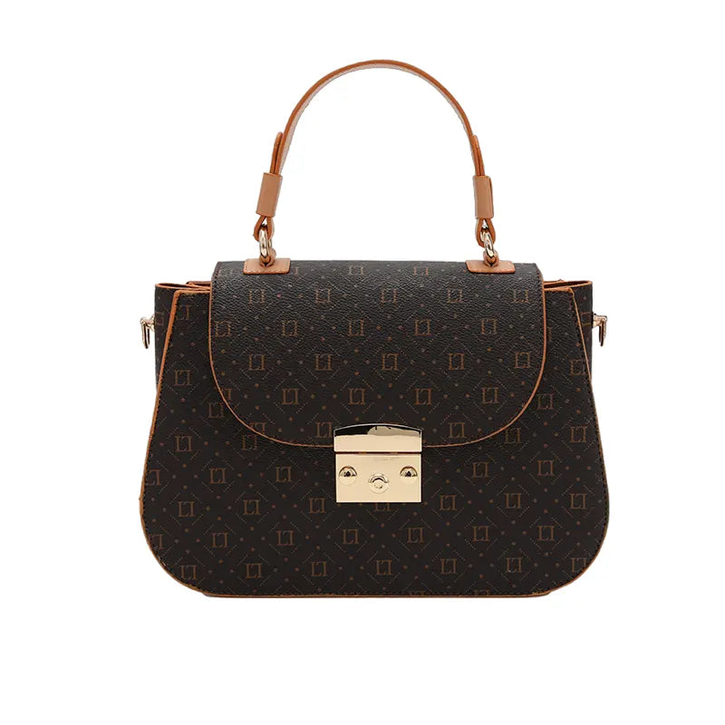 Women's Dark Brown Top Handle Designer Hand Bag Ref 930006
