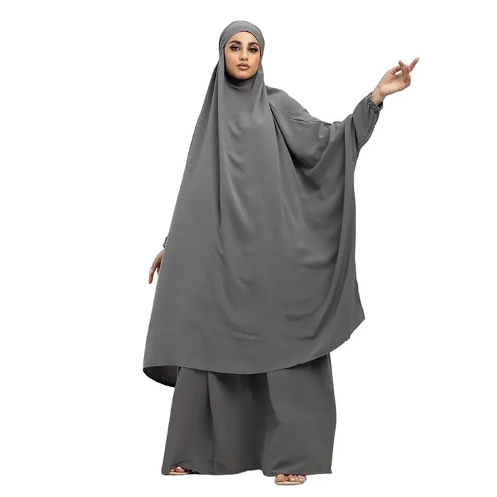 Two Piece Dark Grey Jilbab