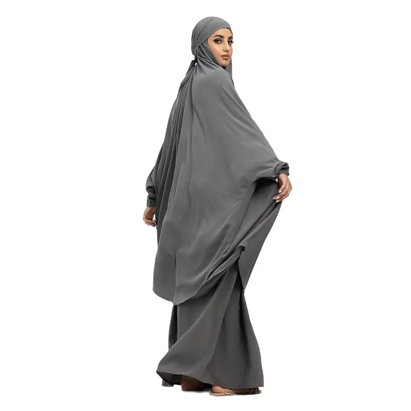 Two Piece Dark Grey Jilbab