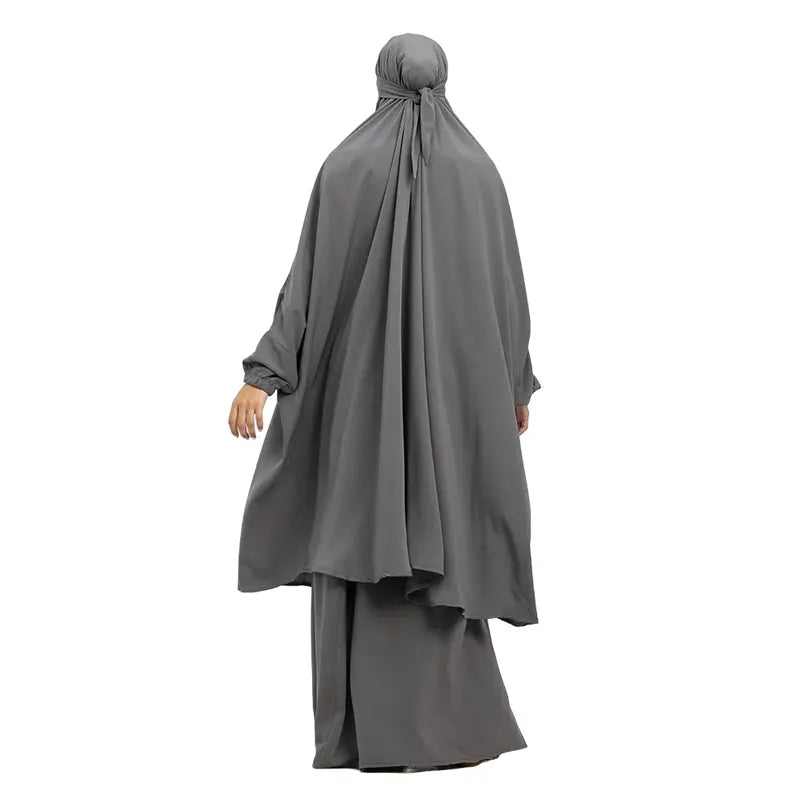 Two Piece Dark Grey Jilbab