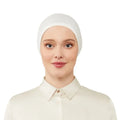Women's Elasticated Cream Under Scarf Hijab Cap