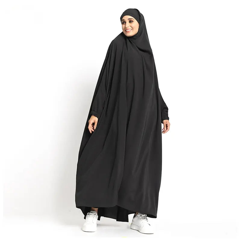 One Piece Black Jilbab image 0