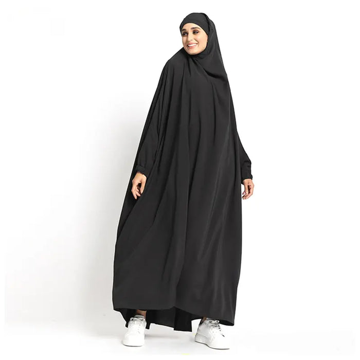 One Piece Black Jilbab image 0