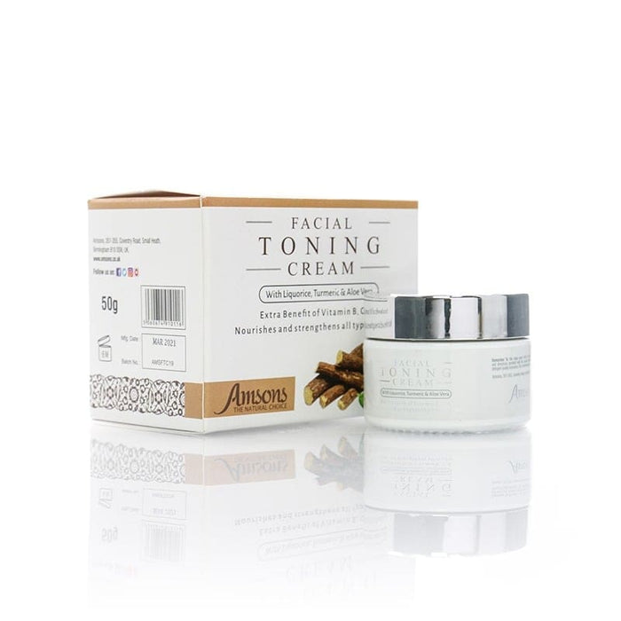 Facial Toning Cream With Liquorice, Turmeric & Aloe Vera 50g