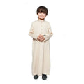 Kids Detail Collared Cream Thobe 962 02