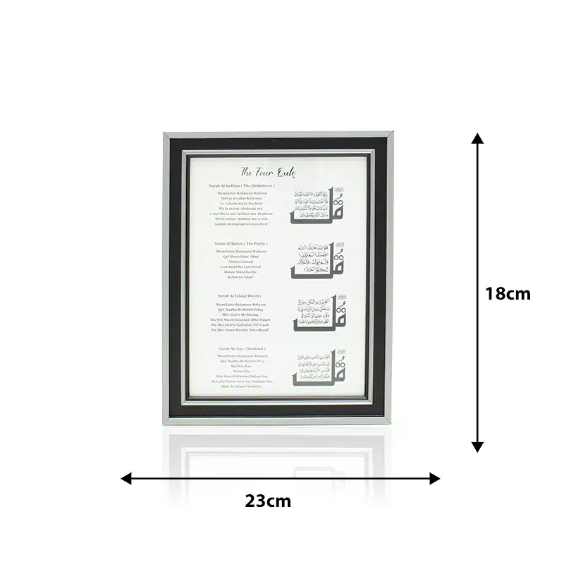 Dark Grey Four Qul Frame