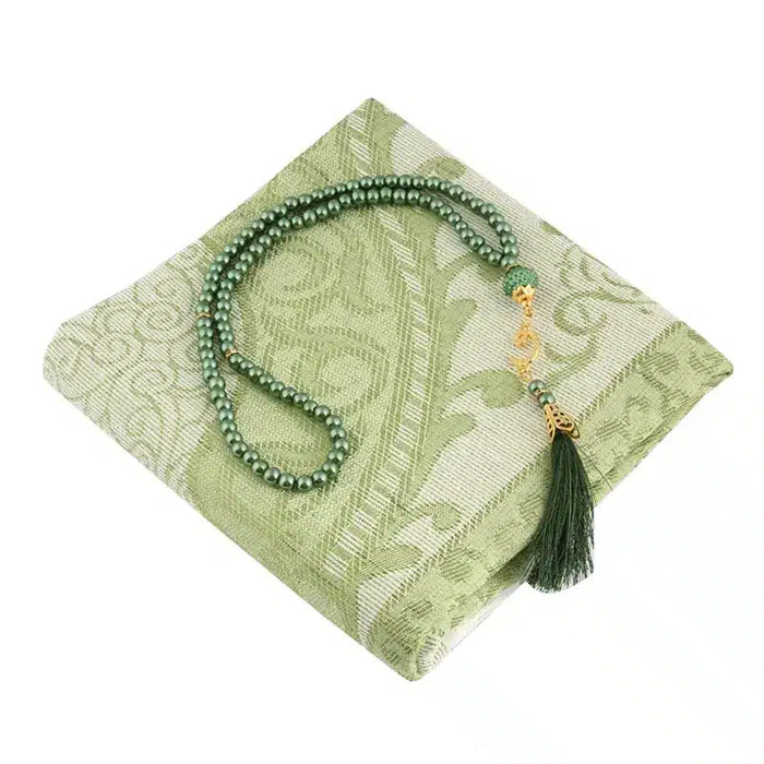 Green Muslim Prayer Gift Set 1153