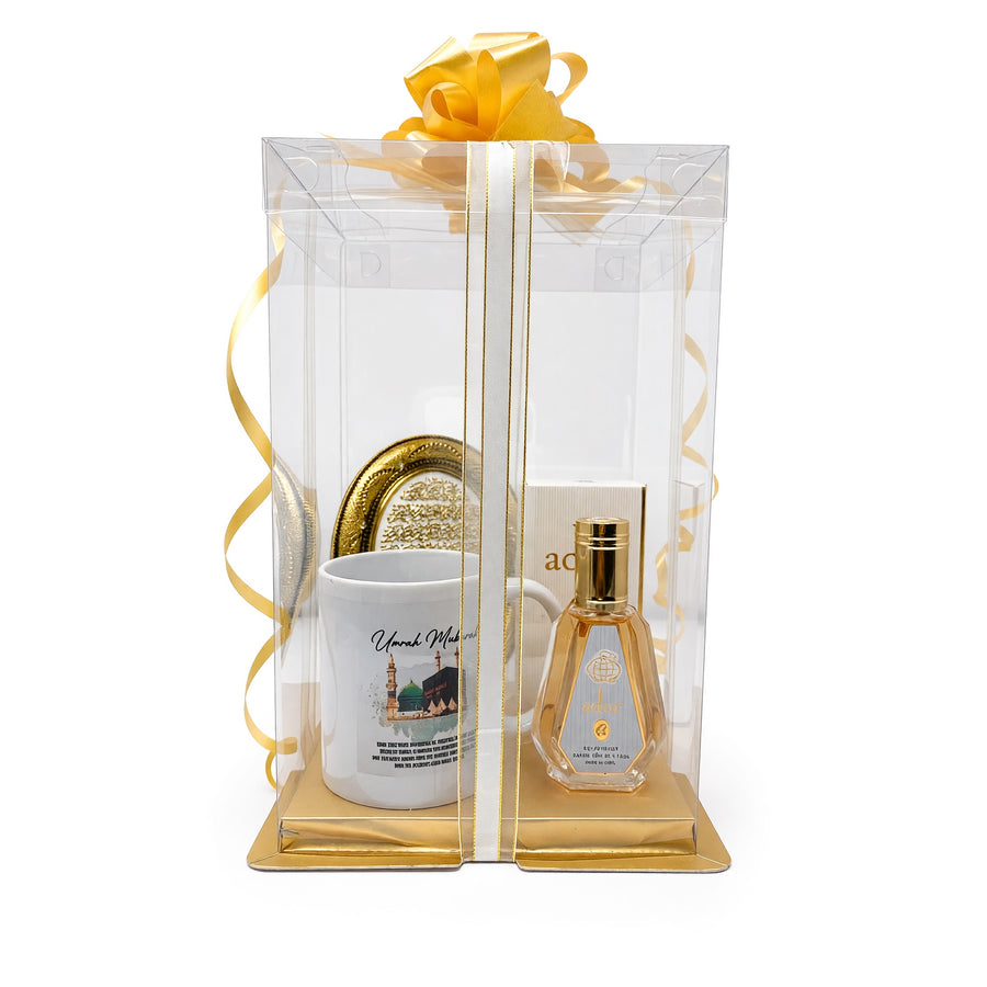 Womens Islamic White & Gold Gift Hamper