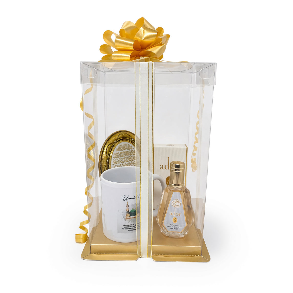 Womens White & Gold Umrah Gift Hamper