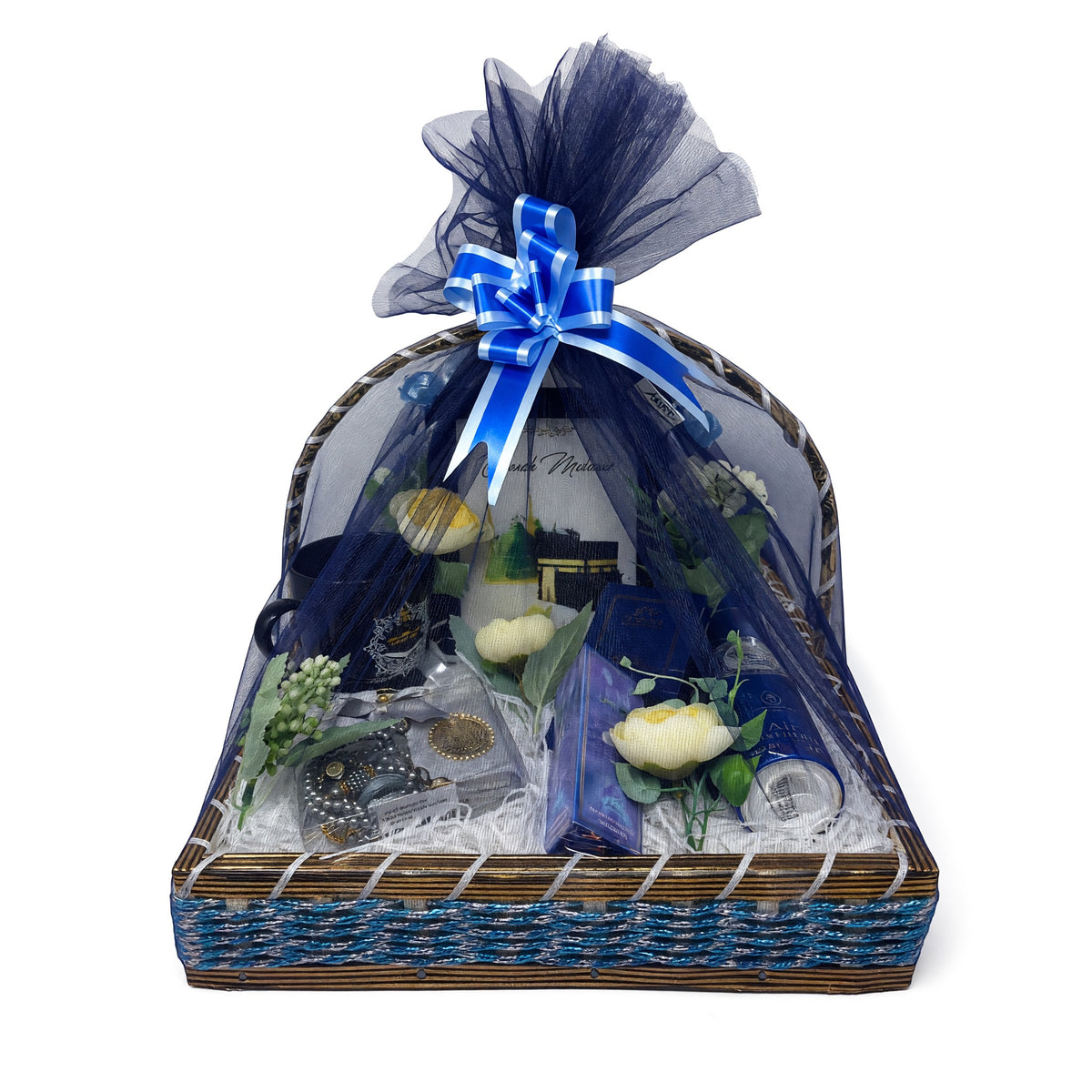 Mens Blue Umrah Mubarak Gift Hamper