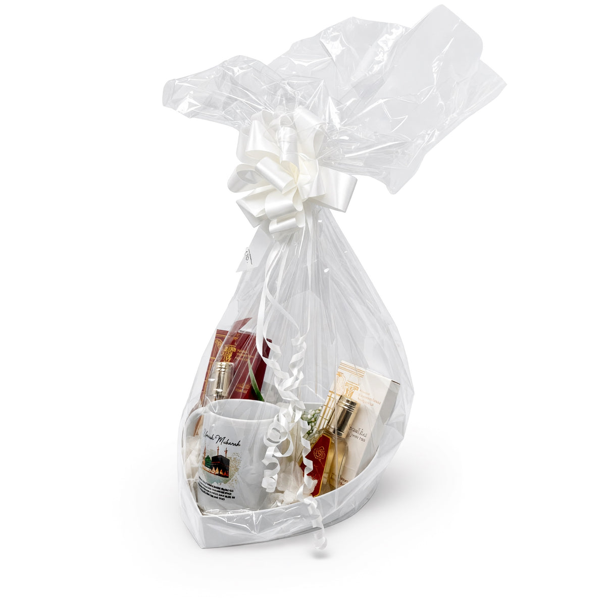 Womens White Umrah Mubarak Gift Hamper
