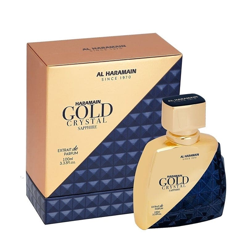 Al Haramain Gold Crystal Sapphire Perfume for Men 100ml