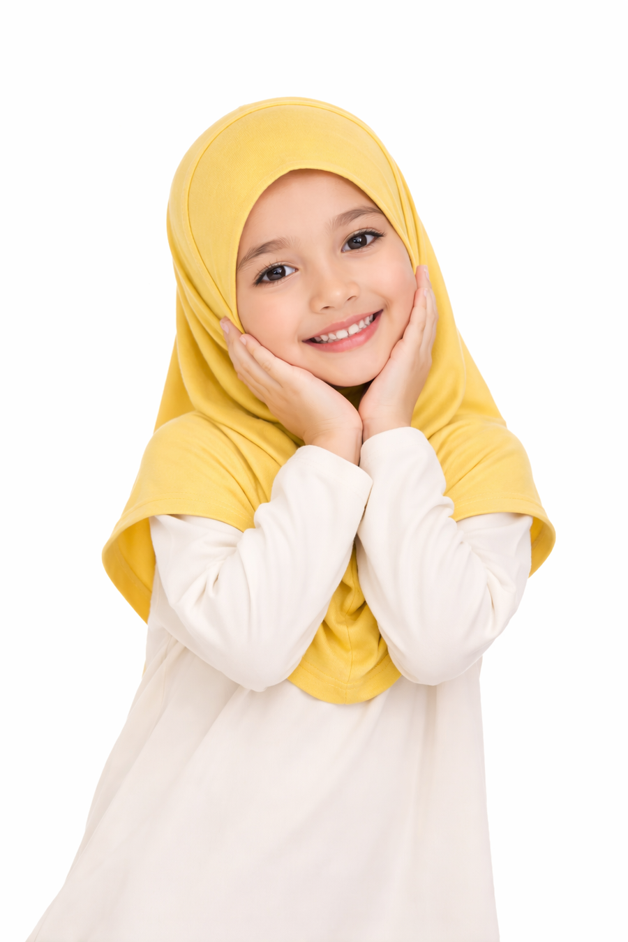 Gold Girls Hijab - Medium Size