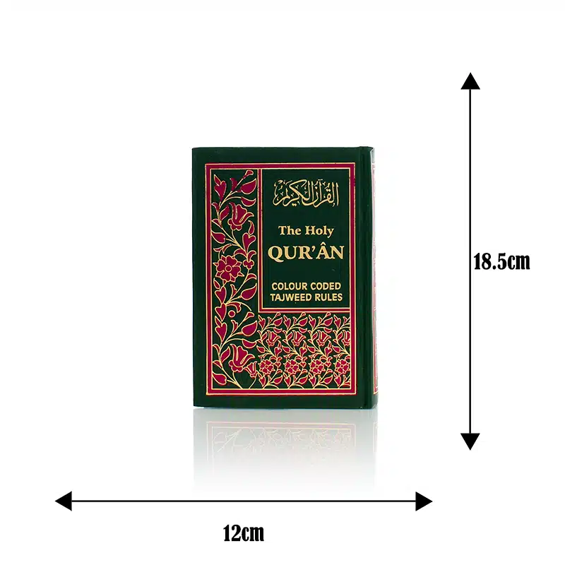 The Holy Quran Colour Coded Tajweed Rules Hardback