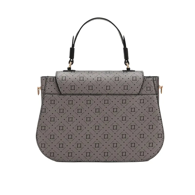 Women's Grey Top Handle Designer Hand Bag Ref 930006