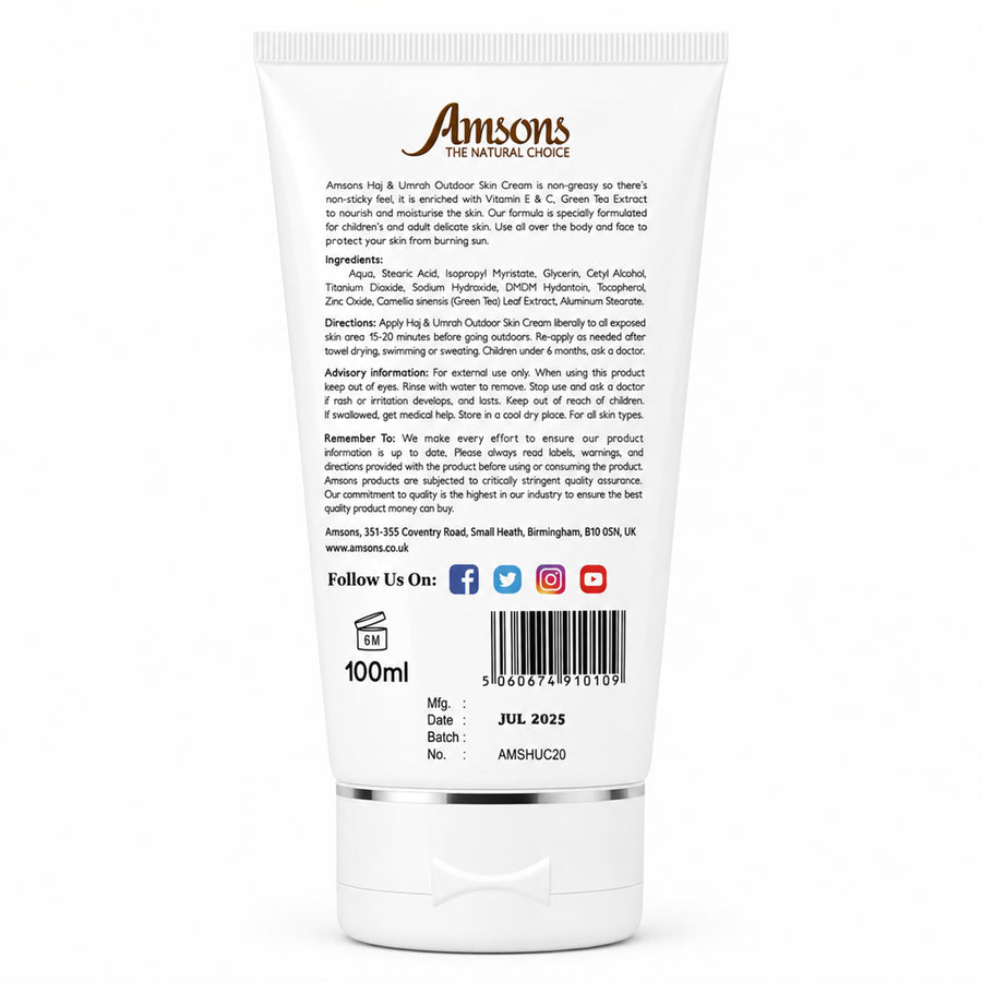 Hajj & Umrah Outdoor Skin Cream 100ml