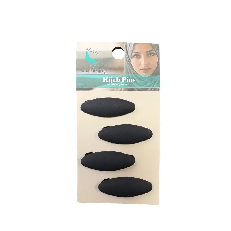 Premium Matte Black Hijab Safety Pins