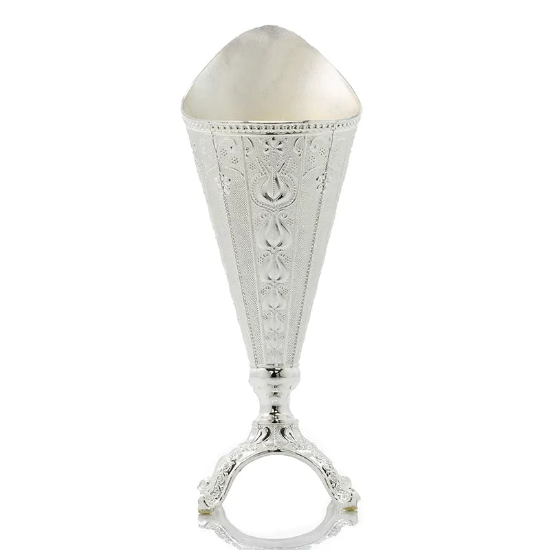 Curved Silver Bukhoor Burner AM00864S