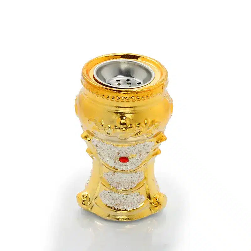 Gold & Cream lamp Bukhoor Burner  0147