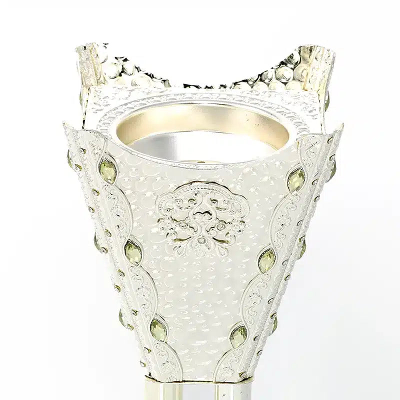 Larged Studded Silver Bukhoor Burner AM00874