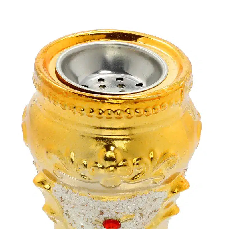 Gold & Cream lamp Bukhoor Burner  0147