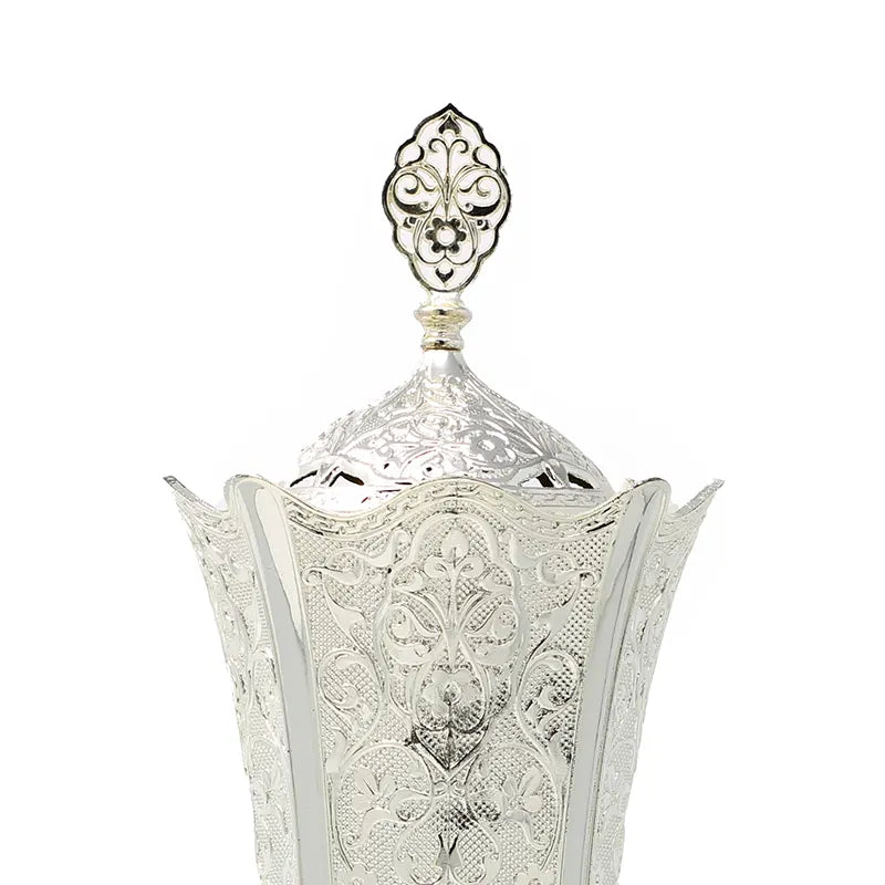 Large Silver Bukhoor Burner AM00866