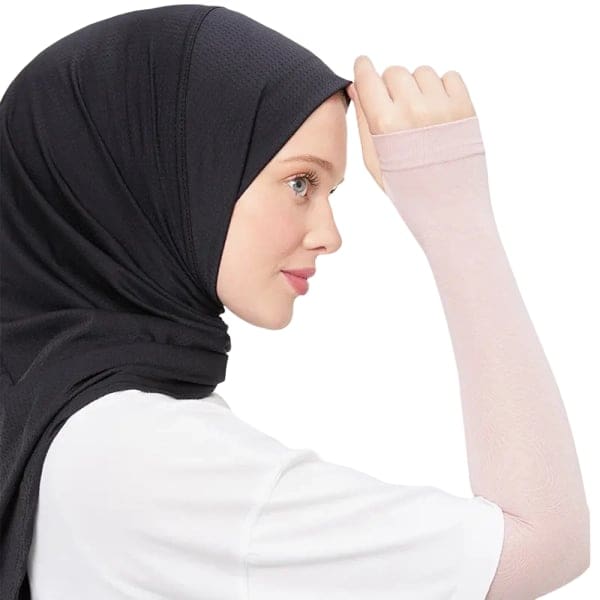 Women's Pink Puff Sports Sleeves for Arms