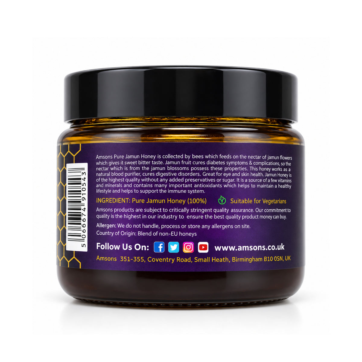 Pure Raw Jamun Honey 300g
