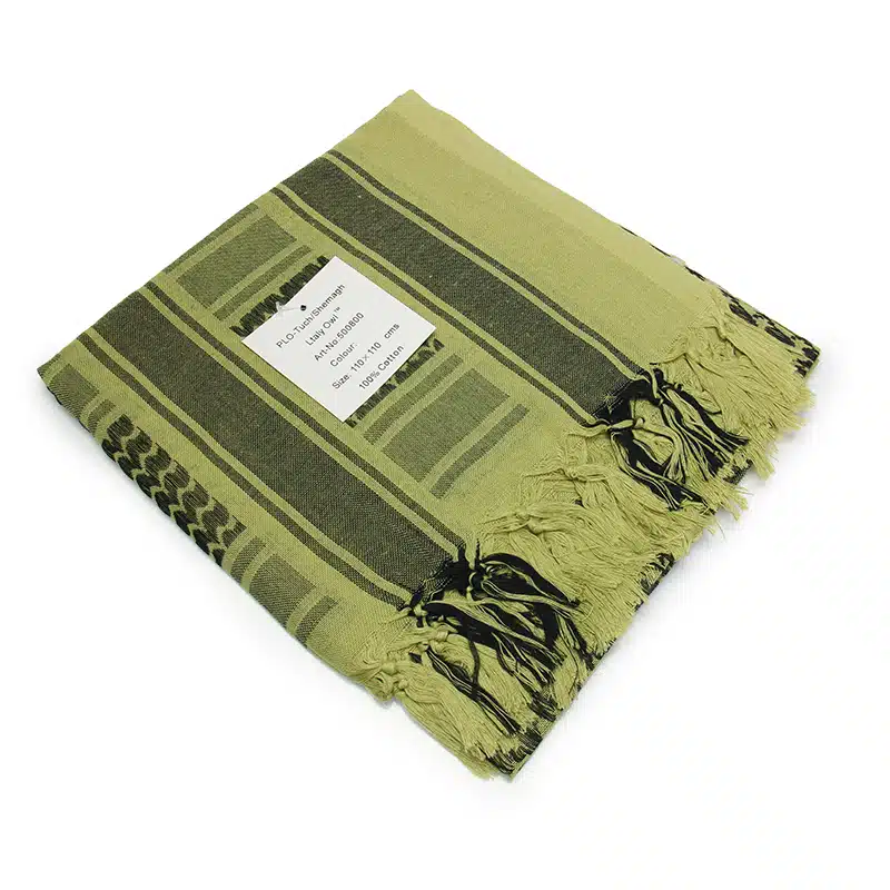 Olive Green and Black Shemagh