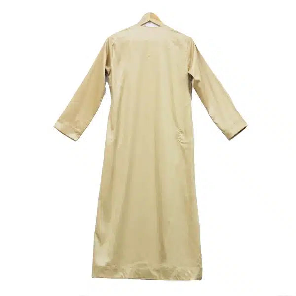 Kids Omani Satin Gold Thobe ASB- K32 COL 10