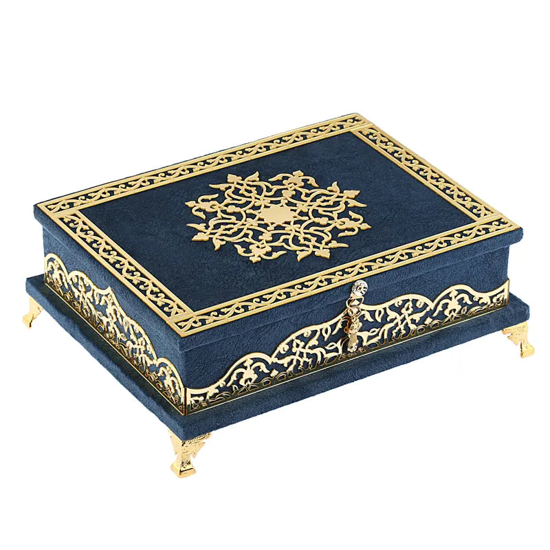 Blue Large Quran Gift Set Box