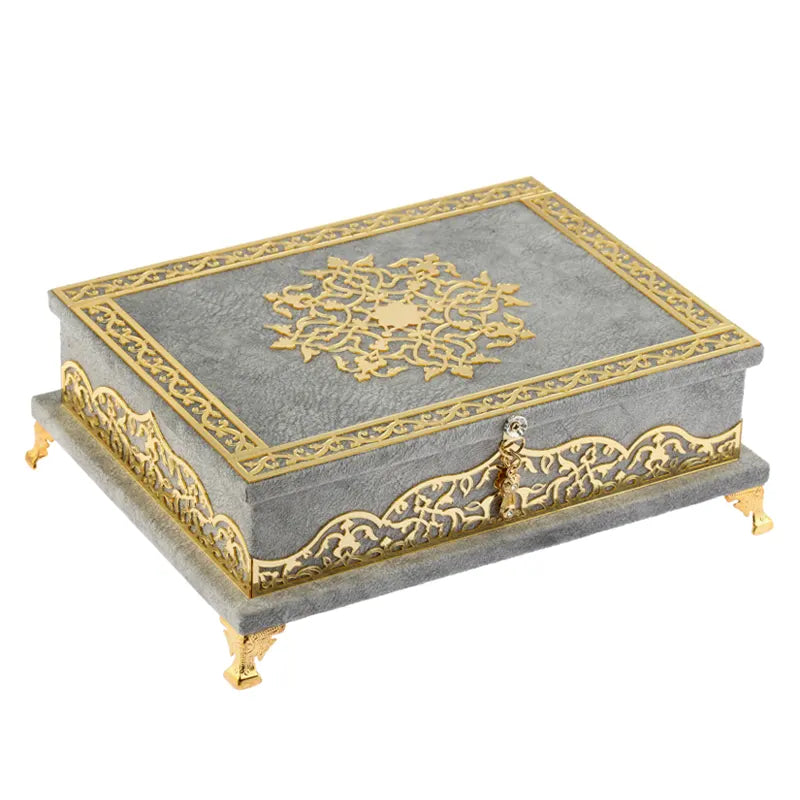 Grey Large Quran Gift Set Box