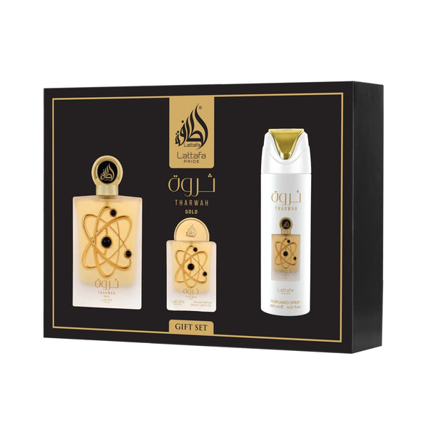 Lattafa Pride Tharwah Gold Gift Set EDP 100ml