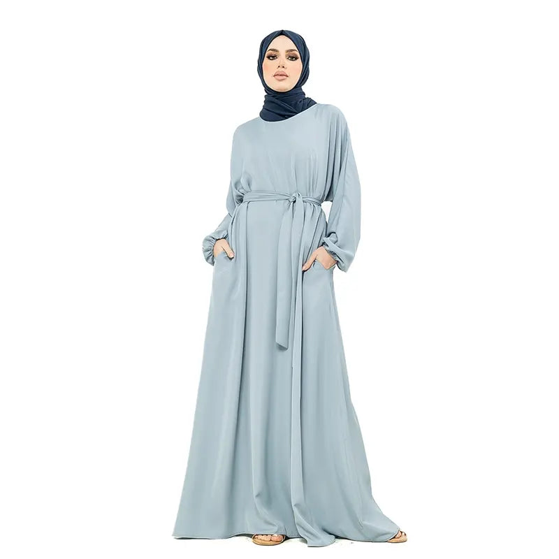 Basic Light Blue Abaya