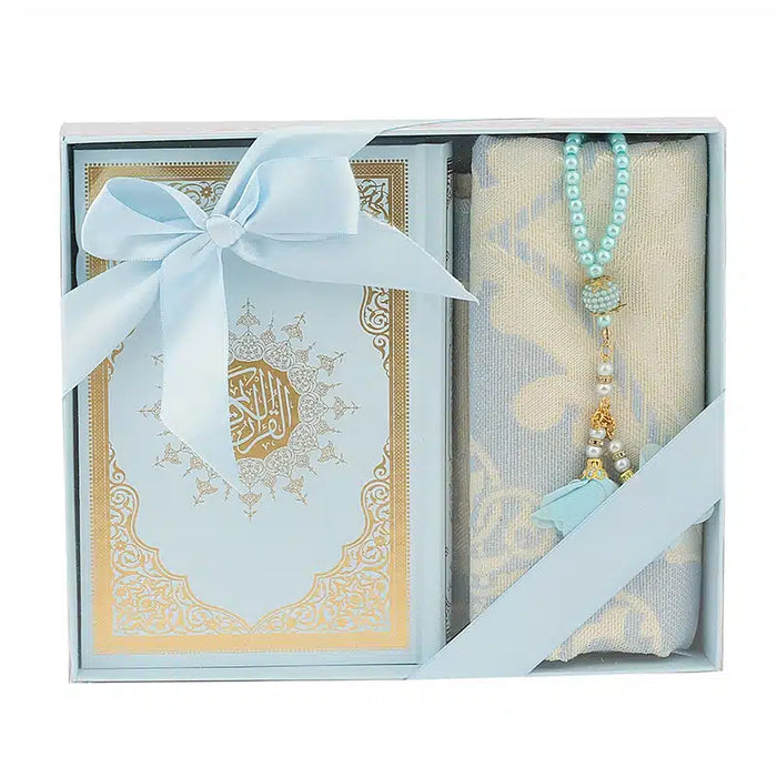 Light Blue Medium Quran Gift Set 11038