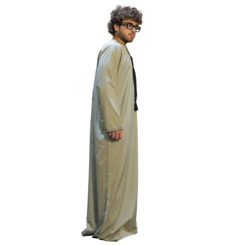 Pebble Detailed Tasselled Thobe KSM-104 Col 5