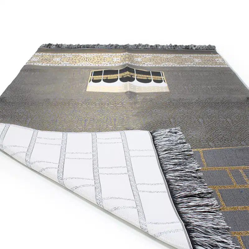 Xanadu LightWeight Embroidered Kaaba Prayer Mat