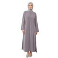 Fatima Zip Lilac Abaya