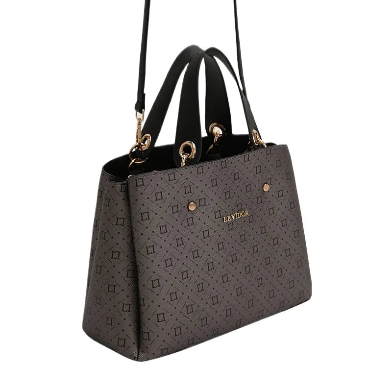 Women's Dark Grey Shoulder Designer Hand Bag Ref 93007