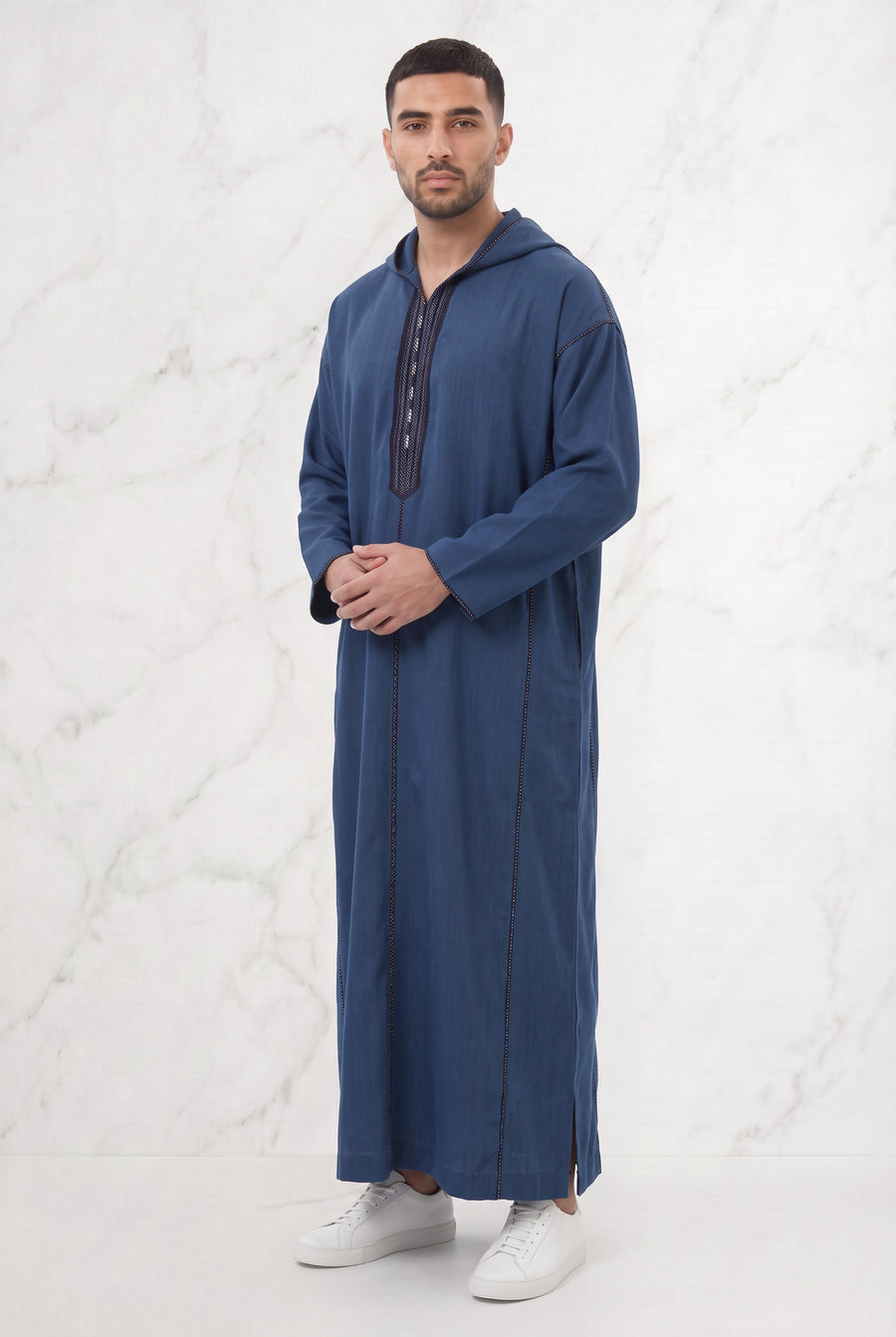 Moroccan Hooded Thobe Green